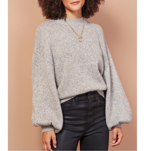 BB Dakota Sweaters - Evereve BB Dakota bishop sleeve sparkle sweater